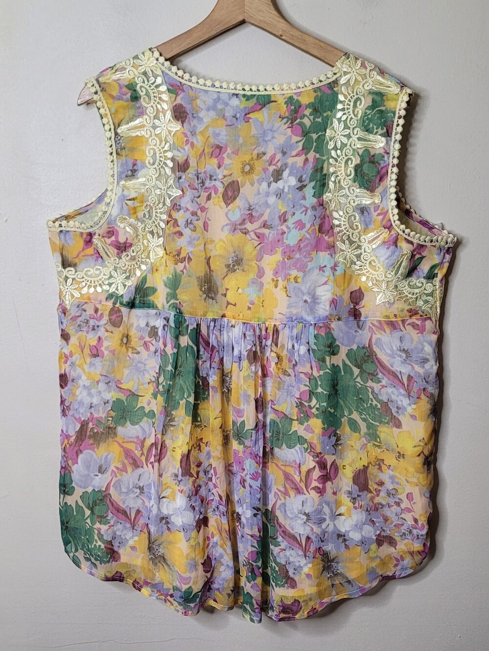 Denim 24/7 Sleeveless Babydoll Top - Picture 6 of 10